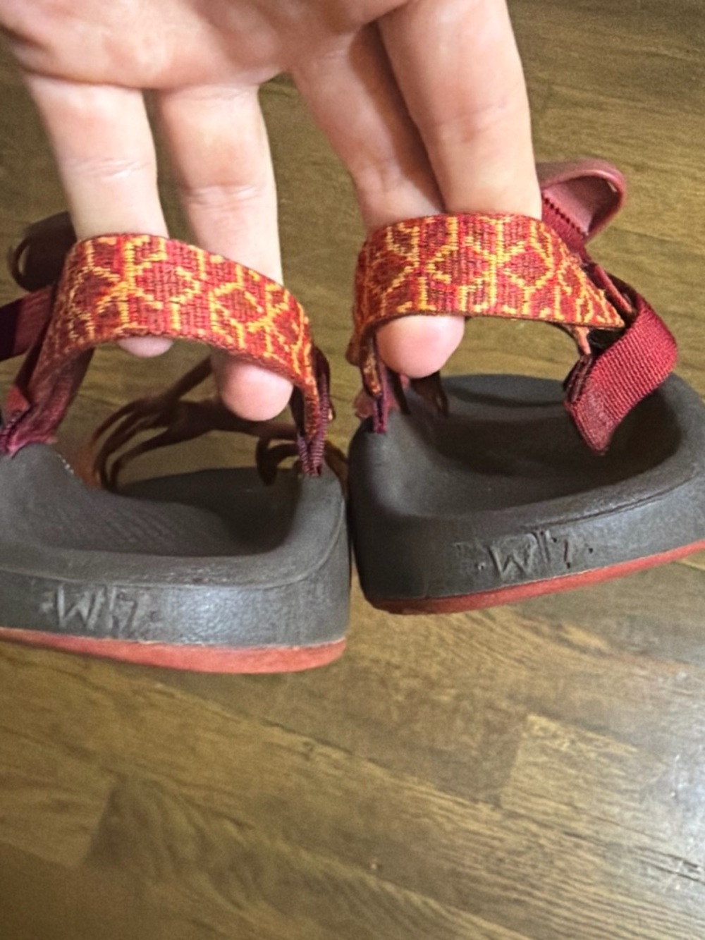 Chaco Red Sandals - Picture 3 of 4
